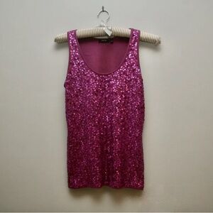 Apt. 9 Fuchsia Sequin Tank Top